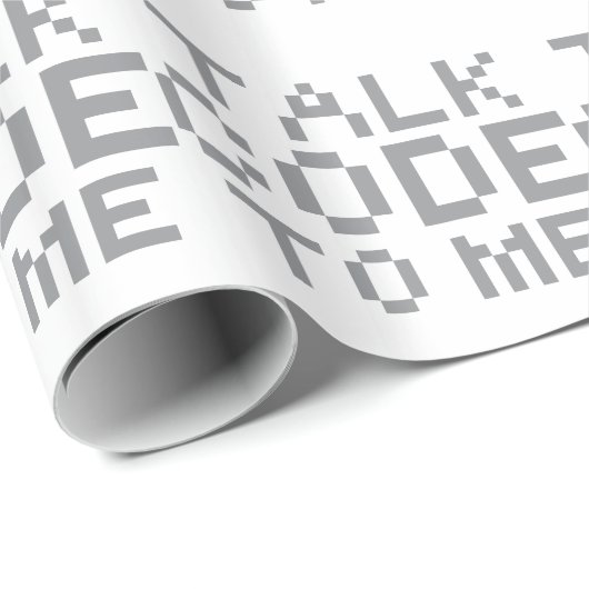 GESPRÄCHS-CODE ZU MIR GESCHENKPAPIER (Rolleneckpunkt)