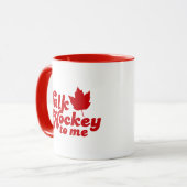 Gesprächs-Hockey zu mir Tasse (Vorderseite Links)