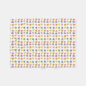 Gesprächs-Süßigkeits-Herz-Fleece-Decke Fleecedecke (Vorderseite (Horizontal))