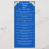 Gesprächsbeginn - die Eisfrage durchbrechen Menükarte (Vorderseite)