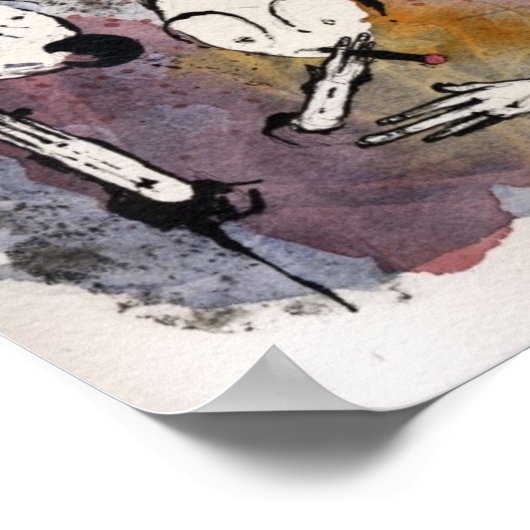 Gesprächsdämpfung Poster (Ecke)