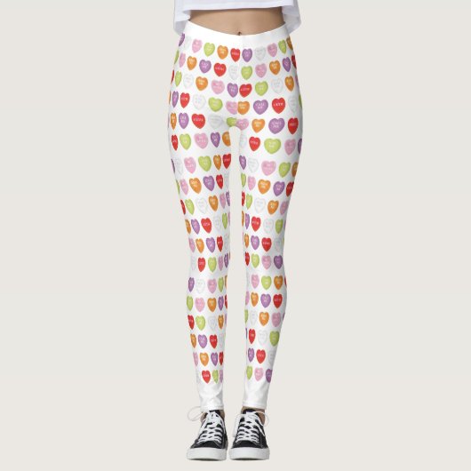 Gesprächsherzen Leggings (Vorderseite)