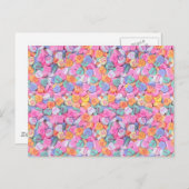 Gesprächsherzen Postkarte (Vorne/Hinten)