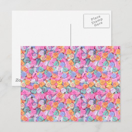 Gesprächsherzen Postkarte (Vorne/Hinten)