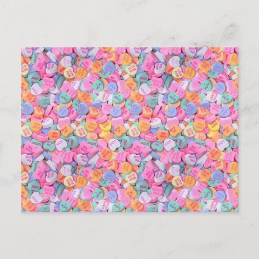 Gesprächsherzen Postkarte (Vorderseite)