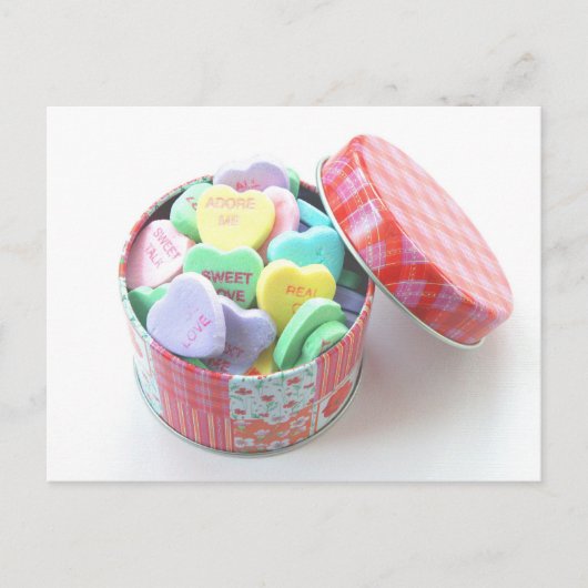 Gesprächsherzen Postkarte (Vorderseite)