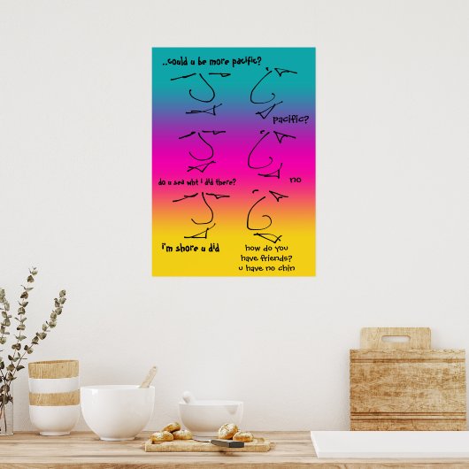 Gesprächsleiter in Bizarre Poster (Küche)