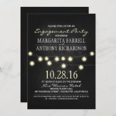 Gesprächspartei für romantische Streichellichter Einladung (Vorne/Hinten)