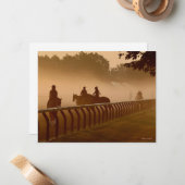 Gesprächsvormittag - Durchdachte Pferdekarte Mitteilungskarte (Vorderseite/Rückseite Beispiel)