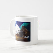 Gesprengte Boxer Kaffeetasse (Vorderseite Links)