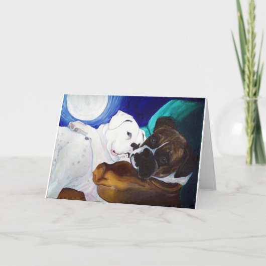 Gesprengte Boxer Karte (Vorderseite)