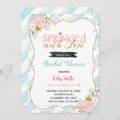 gesprenkelt mit Liebe Party Einladung (Vorne/Hinten)