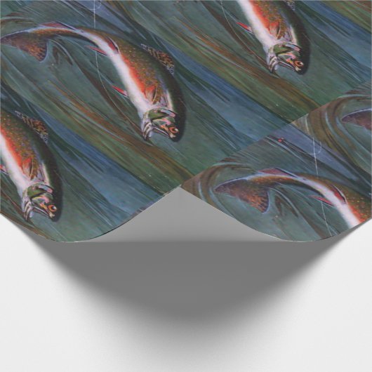 Gesprenkelte Bachforelle Geschenkpapier (Ecke)