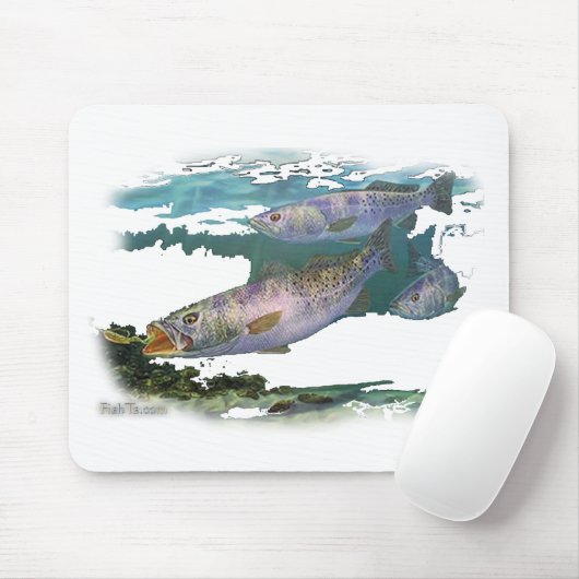 Gesprenkelte Forelle-Füttern Mousepad (Mit Mouse)