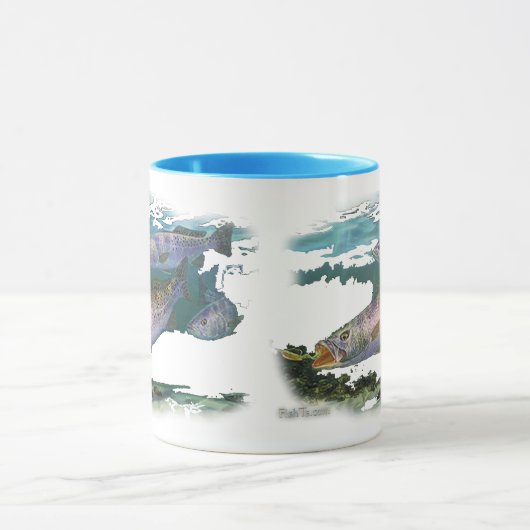 Gesprenkelte Forelle-Füttern Tasse (Zentrum)