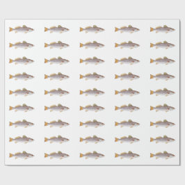 Gesprenkelte Forelle - gepunktetes Seatrout Geschenkpapier