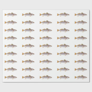Gesprenkelte Forelle - gepunktetes Seatrout Geschenkpapier