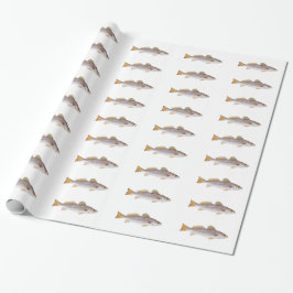 Gesprenkelte Forelle - gepunktetes Seatrout Geschenkpapier