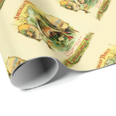 Gesprenkelte Forelle-Vintage Kunst Geschenkpapier (Rolleneckpunkt)