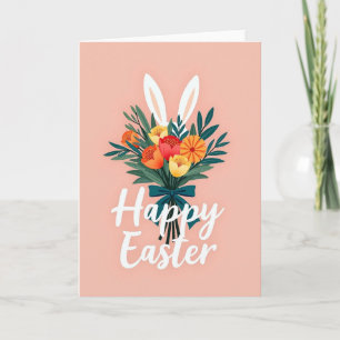 Gesprenkelte Frühlingsblüten-Grußkarte Karte