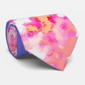 Gesprenkelter Crew-Pfirsich Melba Krawatte (Gerollt)