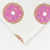 Gesprenkelter Donut Fleecedecke (Ecke)