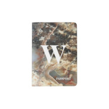 Gesprenkelter mit Monogramm Pass