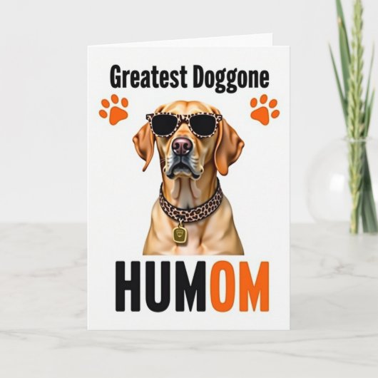 Gesprenkeltes Muster Humom Karte (Vorderseite)