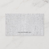 Gesprenkeltes staubiges Leinen Antiqued gealterter Visitenkarte (Rückseite)