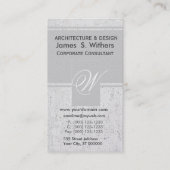 Gesprenkeltes staubiges Leinen Antiqued gealterter Visitenkarte (Vorderseite)