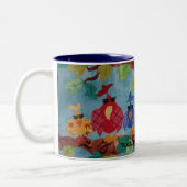 "Gespritzte" Kaffee-Tasse Zweifarbige Tasse (Links)