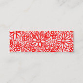 Gespritztes Herz - Gold Mini Visitenkarte (Rückseite)