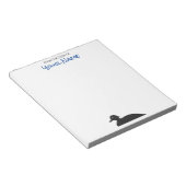 gespülte Ente - Personalisierter Notepad Notizblock (angewinkelt)