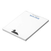 gespülte Ente - Personalisierter Notepad Notizblock (Rotiert)