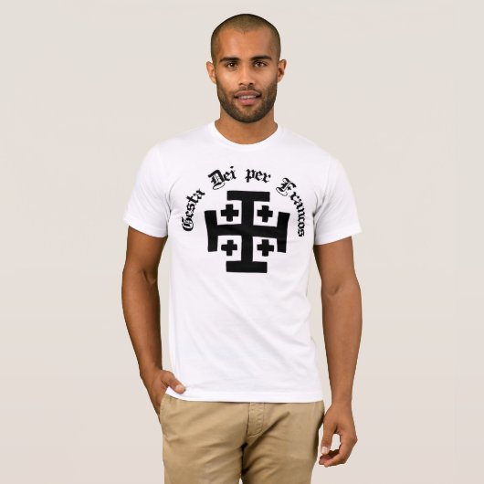 Gesta Dei per Francos, T-Shirt patriotique (Vorne ganz)