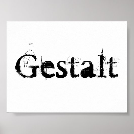 Gestalt Poster (Vorne)