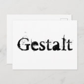 Gestalt Postkarte (Vorne/Hinten)