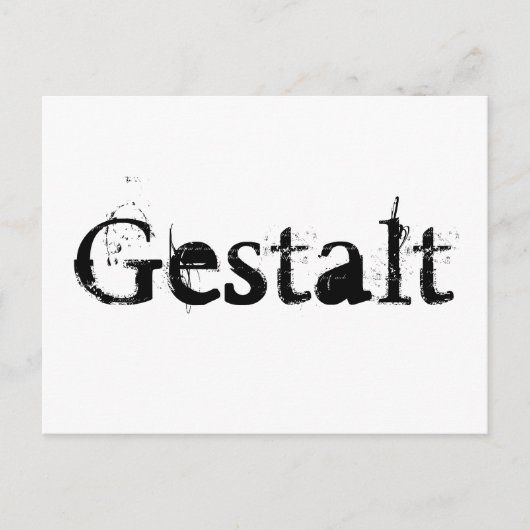Gestalt Postkarte (Vorderseite)