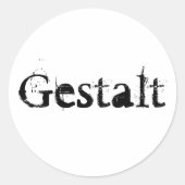 Gestalt Runder Aufkleber (Vorderseite)