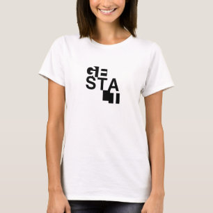 Gestalt-typografischer T - Shirtentwurf T-Shirt