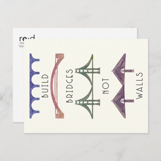 Gestalt überbrückt nicht Wand-Postkarte Postkarte (Vorne/Hinten)