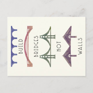 Gestalt überbrückt nicht Wand-Postkarte Postkarte