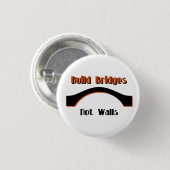 Gestalt überbrückt nicht Wand-Protest-Knopf Button (Vorne & Hinten)
