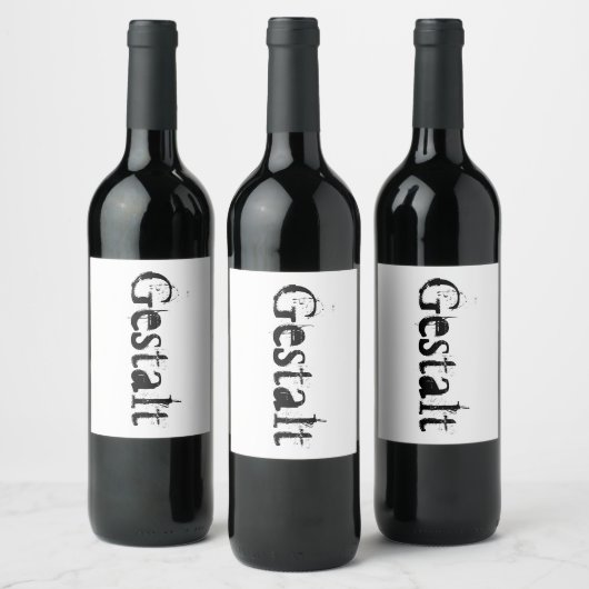Gestalt Weinetikett (Flaschen)