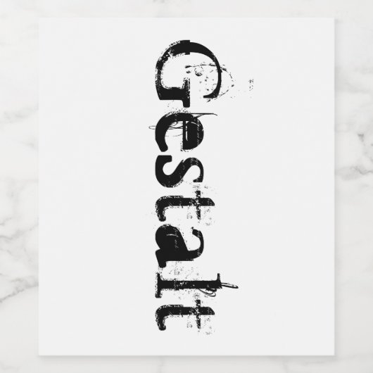 Gestalt Weinetikett (Einzelnes Label)