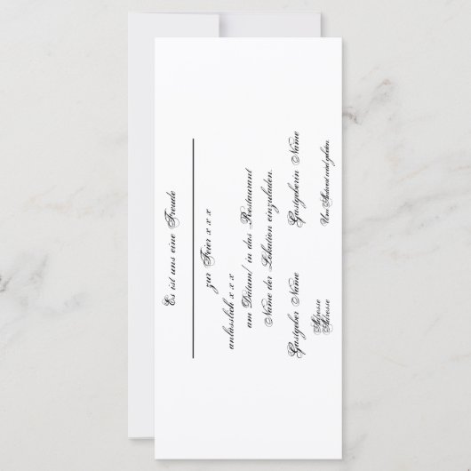 Gestaltbare Einladung – Einladungskarte (Vorderseite)