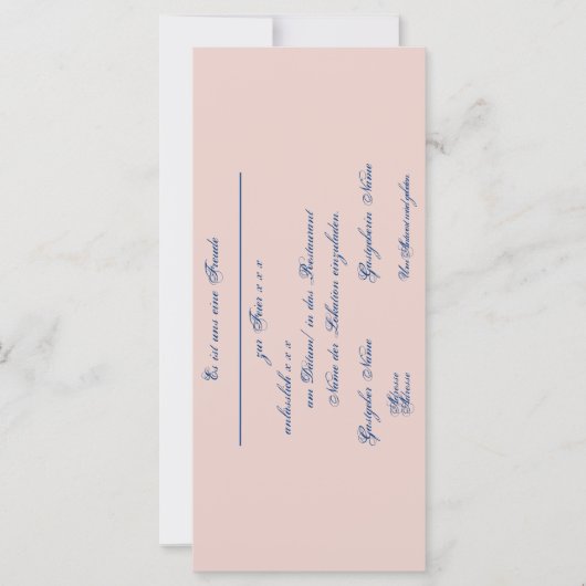 Gestaltbare Einladung – Einladungskarte (Vorderseite)