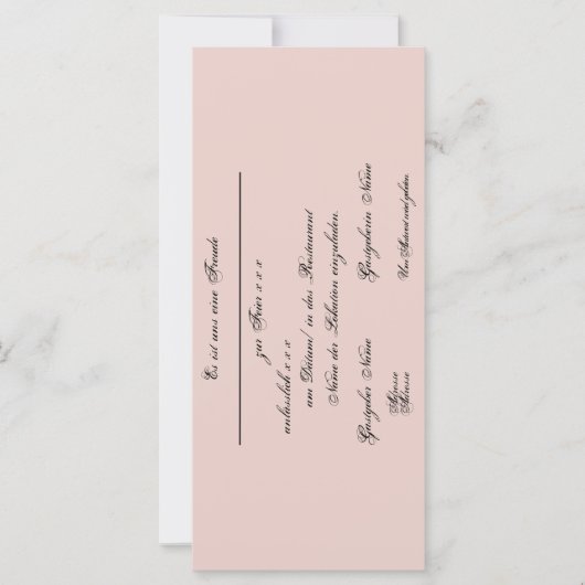 Gestaltbare Einladung – Einladungskarte (Vorderseite)