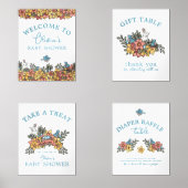 Gestaltbare Tafelschilder für OsterBaby-Dusche Bilderwand Sets (Vorderseite)