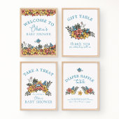 Gestaltbare Tafelschilder für OsterBaby-Dusche Bilderwand Sets